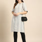 Anouk Women Striped Keyhole Neck Cotton Kurta - Swadesiicart