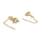 Anikas Creation Cream-Coloured & Gold Toned Kundan & Pearl Jadau Dome Shaped Jhumkas | Swadesiicart