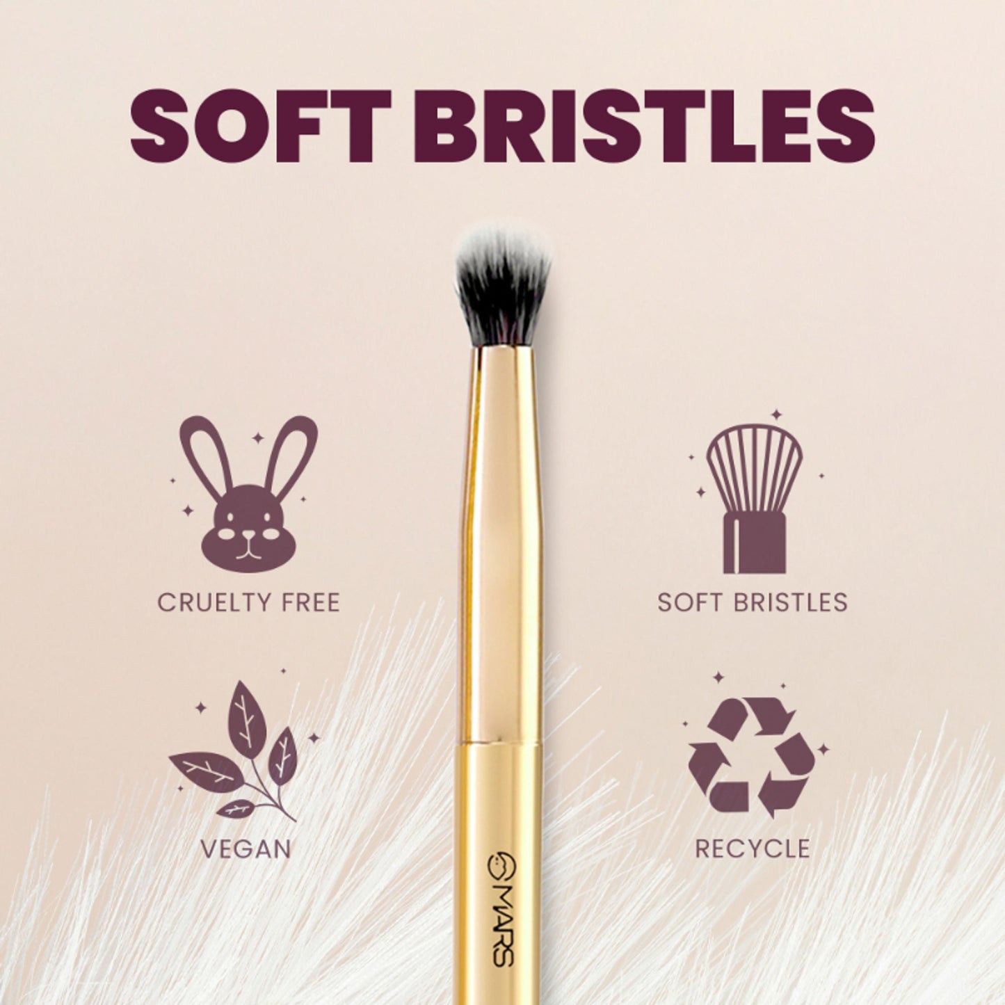 MARS Cosmetics Artist's Arsenal Small Eyeshadow Blending Brush - Swadesiicart