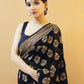 Kalini Ethnic Motifs Woven Design Silk Cotton Banarasi Saree | Swadesiicart