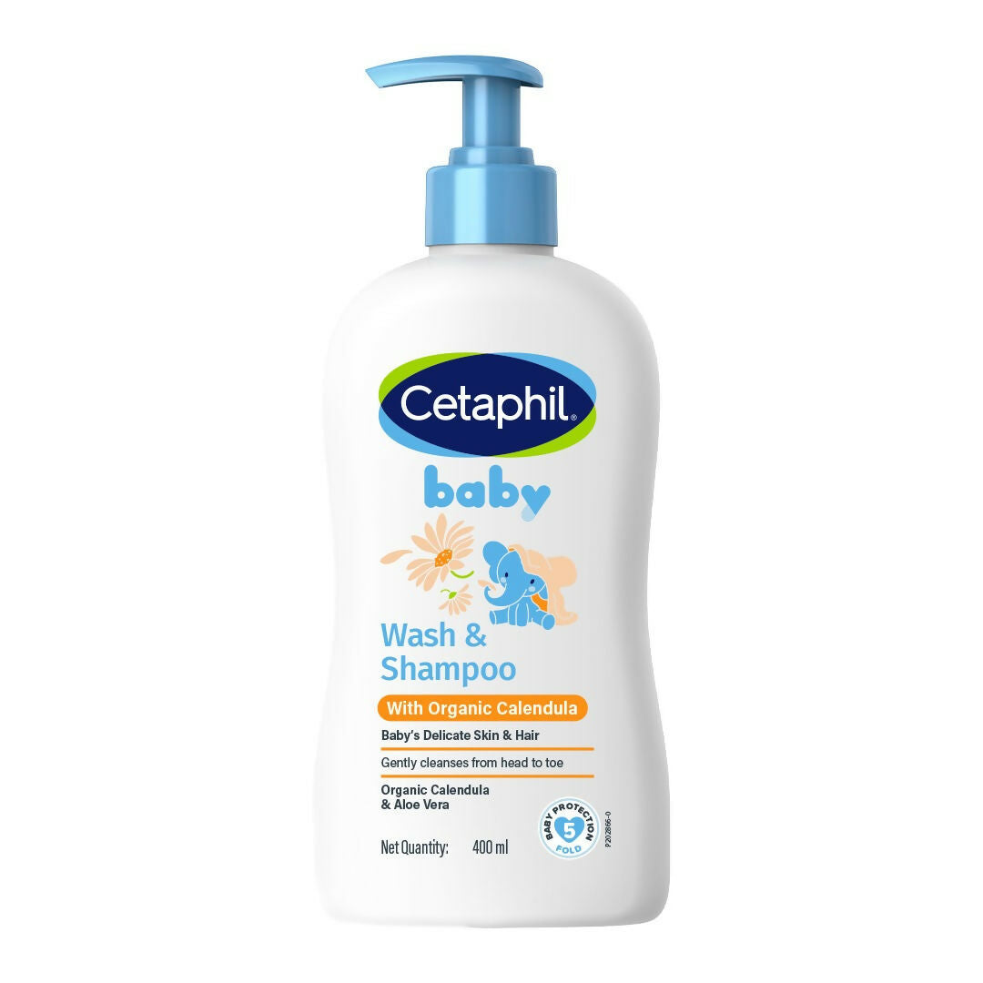 Cetaphil Baby Wash & Shampoo with Organic Calendula - Swadesiicart