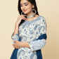 Designer Stylish White Keri cotton Stitched Suit With Dupatta - Tanisha | Swadesiicart