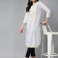 ADA Floral Embroidered Chikankari Kurta | Swadesiicart