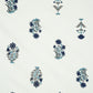 Rajasthan Decor Cream-Coloured & Blue Ethnic Motifs 180 TC Cotton 1 King Bedsheet with 2 Pillow Covers
