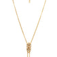 Long Kundan Neckpiece (Gold) - Ruby Raang | Swadesiicart