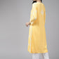 ADA Floral Embroidered Lucknowi Chikankari Cotton Silk Straight Kurta | Swadesiicart