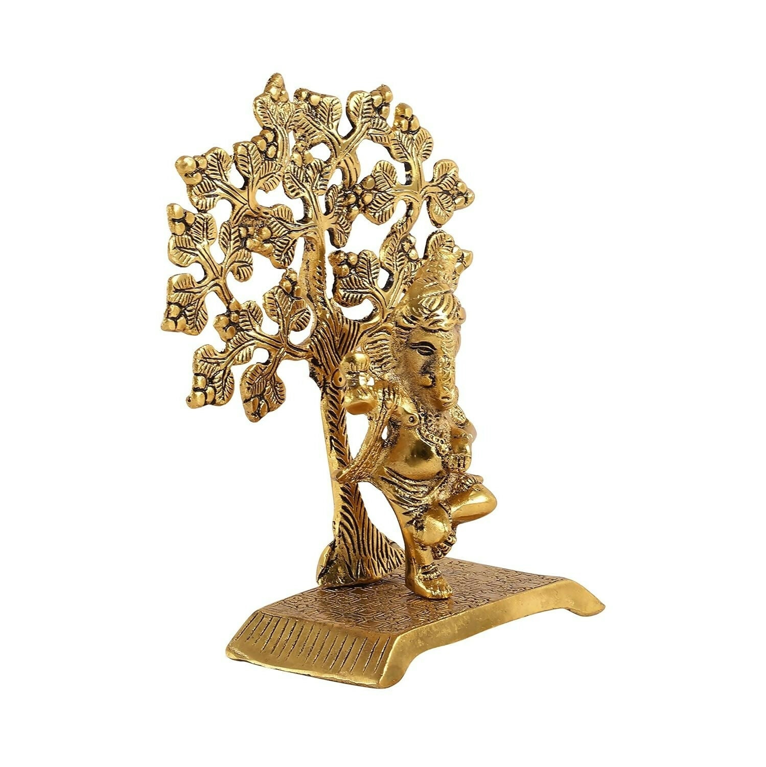 Heyearth Lord Ganesh Statues With Tree,Ganesha Figurine,Lord Ganesha Idol - Swadesiicart