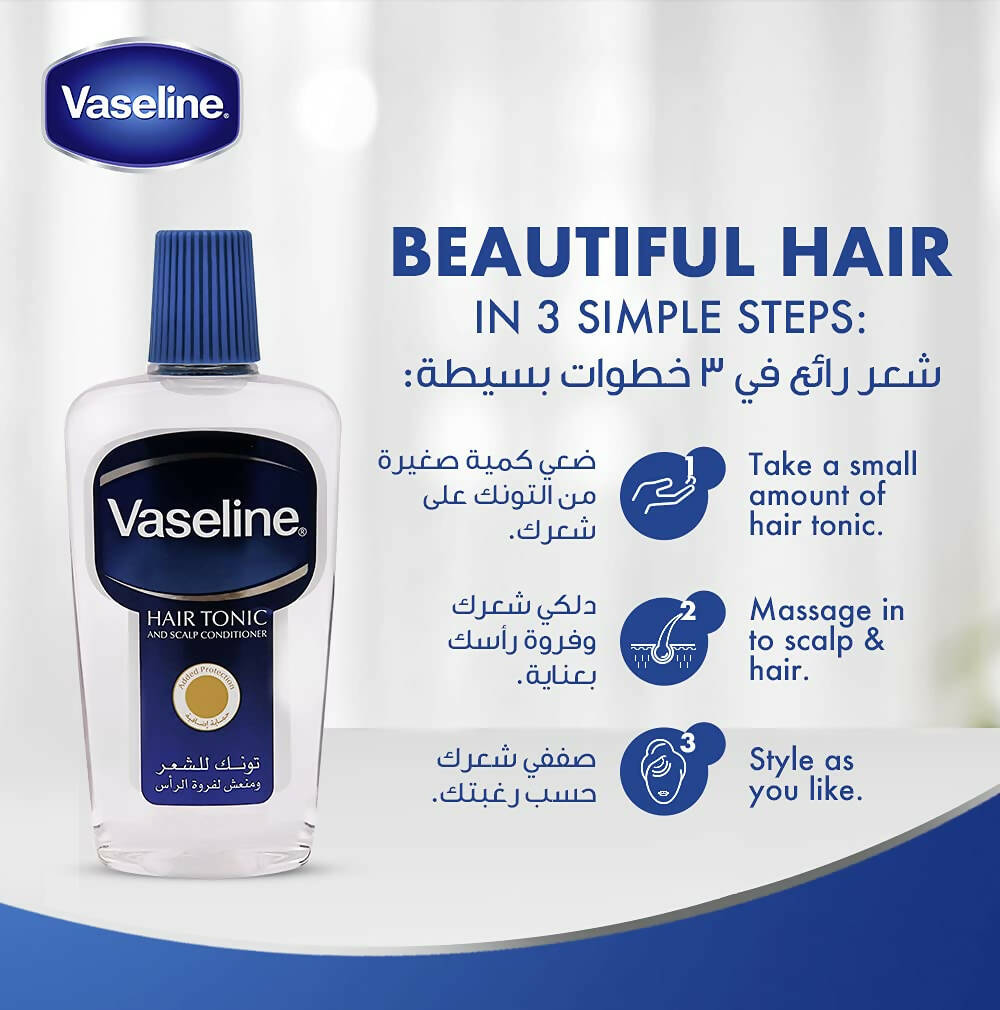 Vaseline Hair Tonic & Scalp Conditioner For Dry Hair - Swadesiicart