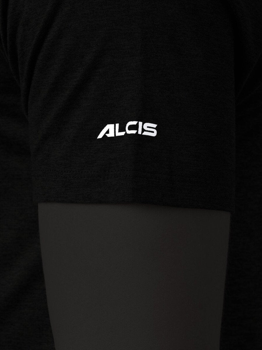 Alcis Typography Printed Dry Tech Slim Fit T-shirt | Swadesiicart