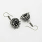 NVR Women's Silver-Toned Peacock Design Oxidized Necklace with Jhumka Earrings - Swadesiicart