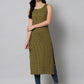 Kalini Women Green Geometric Printed Kurta - Swadesiicart