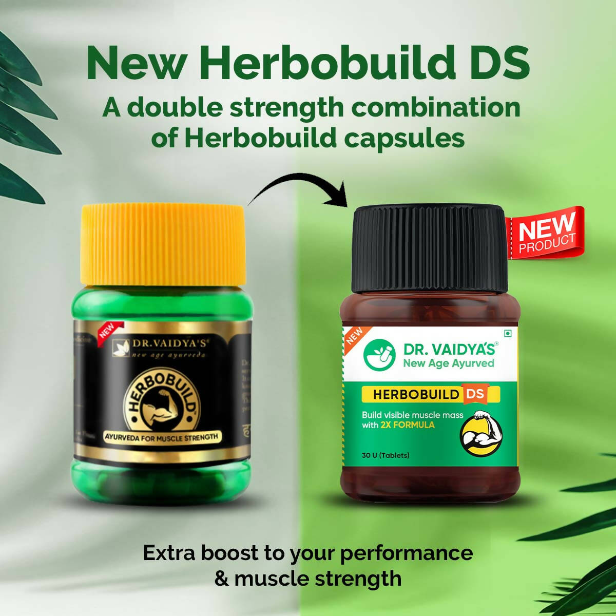 Dr. Vaidya's Herbobuild DS (Double Strength) Tablets - Swadesiicart
