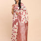 Shree Shyam Fashion Linen Cotton Maroon Saree