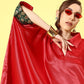 InWeave Women's Red Green Brocade Satin Boho Kurta Palazzo Set - Swadesiicart