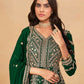 Anaita Green Faux Georgette Stitched Anarkali Suit with Heavy Embroidery Work