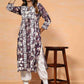 HOUSE OF KARI Floral Printed Chikankari Work Kurta | Swadesiicart
