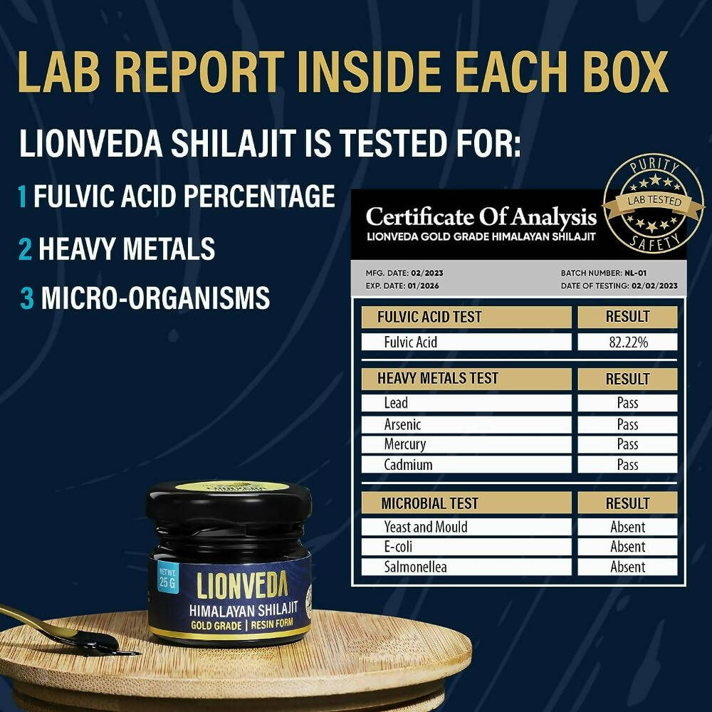 Lionveda Original Himalayan Sj Resin - Swadesiicart