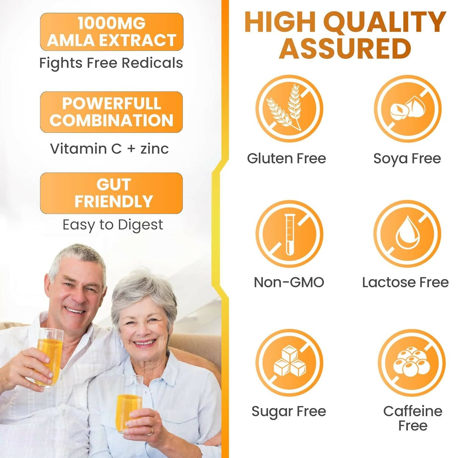 Dr Trust Vitamin C Effervescent Tablets - Orange Flavor - Swadesiicart