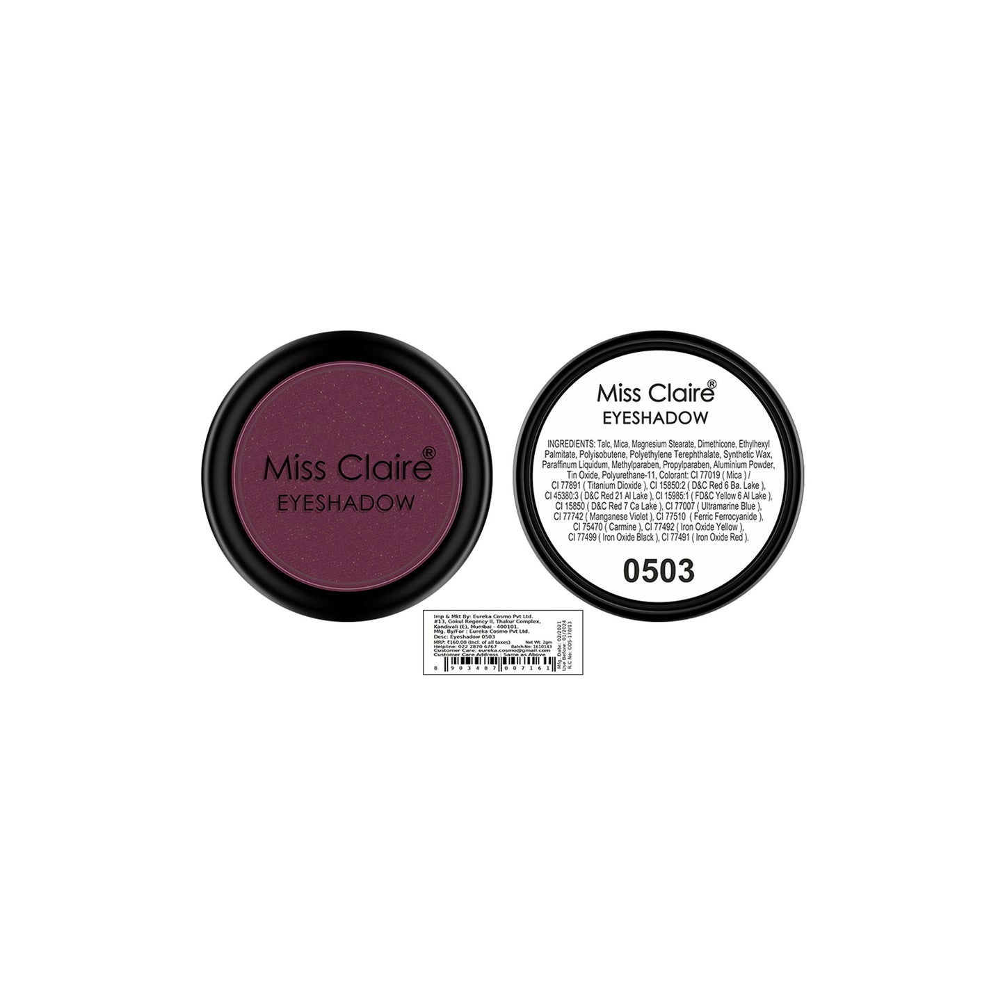 Miss Claire Single Eyeshadow - 503 | Swadesiicart