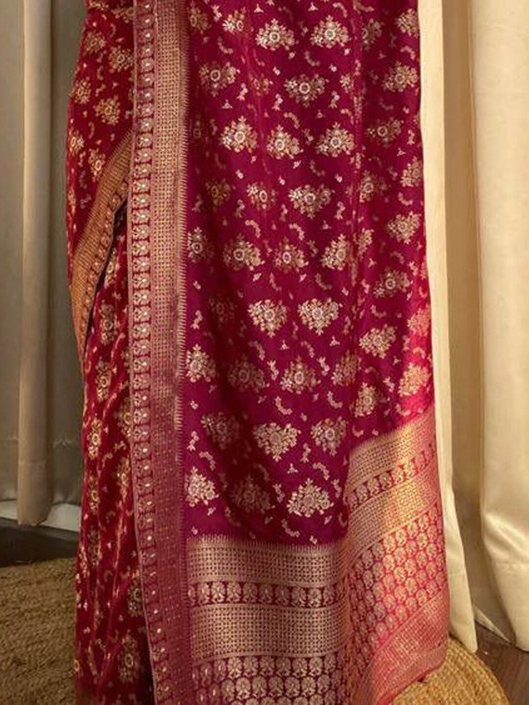 Kalini Woven Design Zari Banarasi Saree | Swadesiicart
