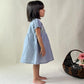 ArthLife Grey Flower Embroidered Dress