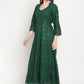 Kalini Ethnic Motifs Embroidered Chikankari Cotton Anarkali Kurta | Swadesiicart