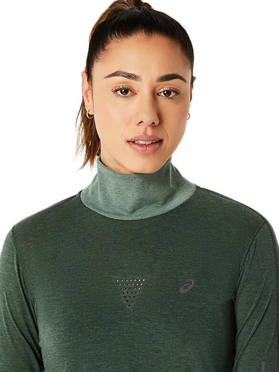 ASICS Metarun Mock Neck Long Sleeves T-Shirt | Swadesiicart
