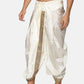 Sethukrishna Men Cream Men Solid Dhoti Pant | Swadesiicart