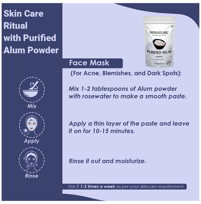 Minature Purified Alum Powder | Swadesiicart