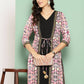 Ahalyaa Women's Traditional wear Kurta Set - Black | Swadesiicart