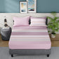 Nautica Bradford Pink & White Striped Cotton 160 TC King Bedsheet with 2 Pillow Covers - Swadesiicart