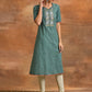 Aks Ethnic Motifs Embroidered V-Neck Thread Work Kurta