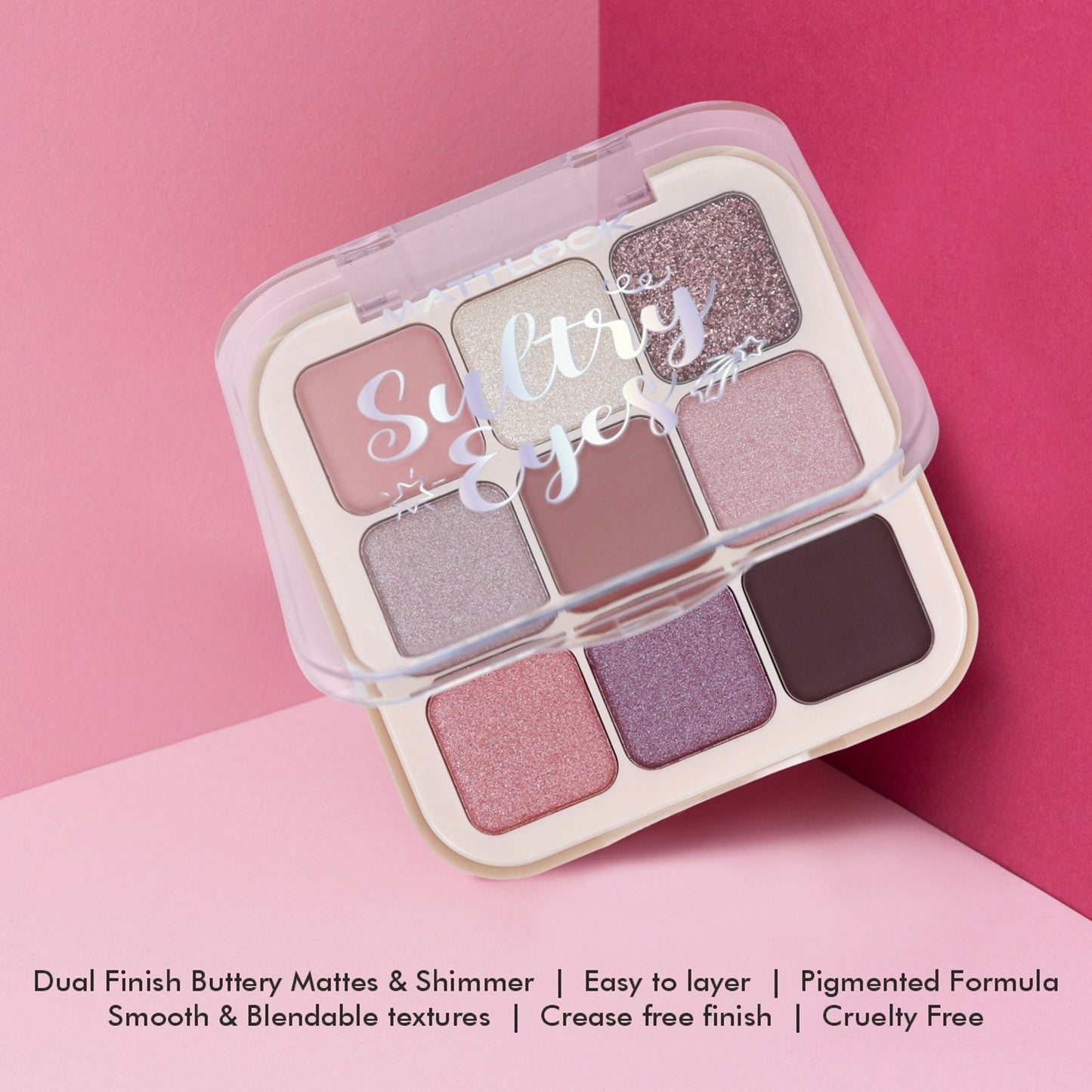 Matt Look Sultry Eyes Highly Pigmented Blendable Long Lasting Eyeshadow Palette - 01 Carnival Fest - Swadesiicart