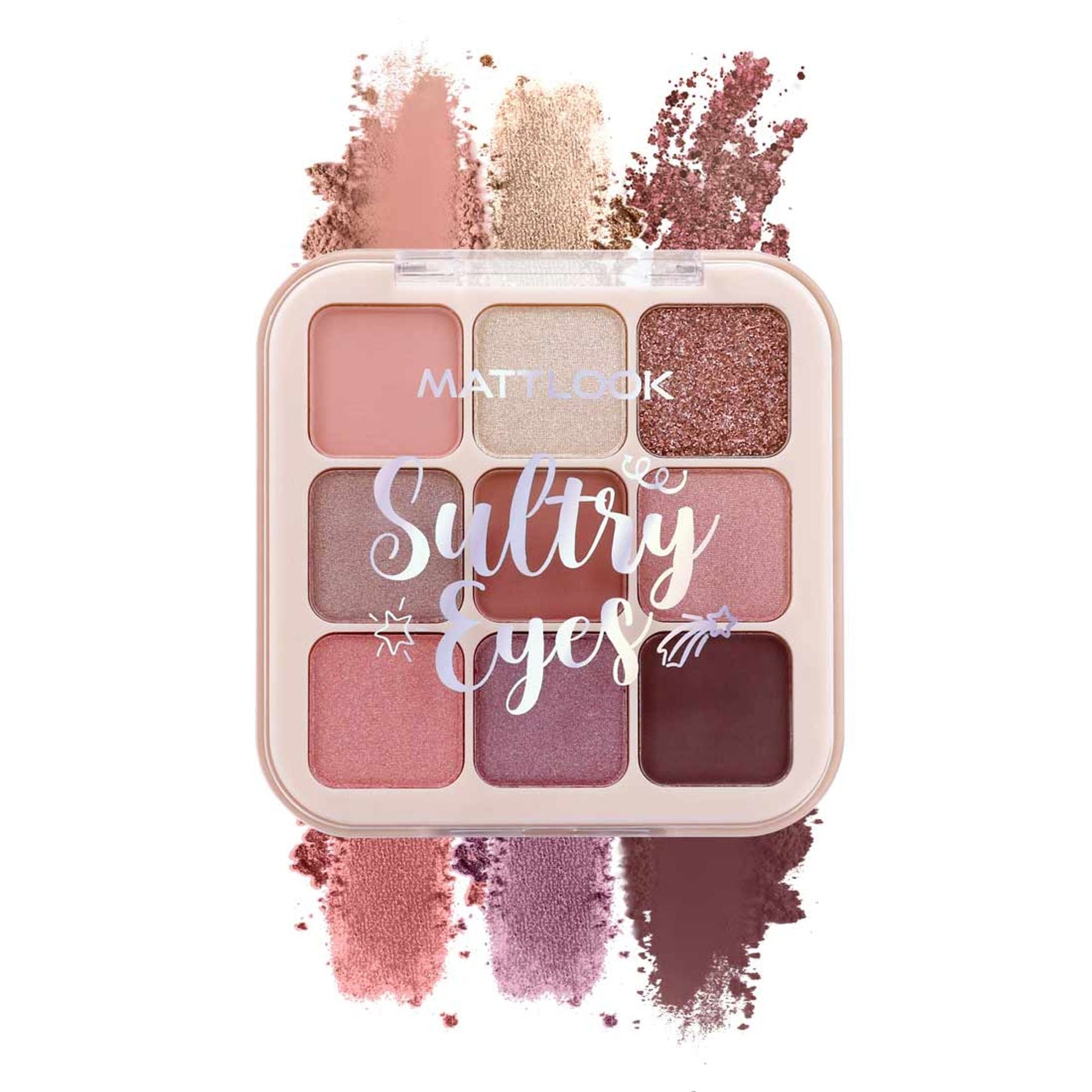 Matt Look Sultry Eyes Highly Pigmented Blendable Long Lasting Eyeshadow Palette - 02 Holiday Wine - Swadesiicart