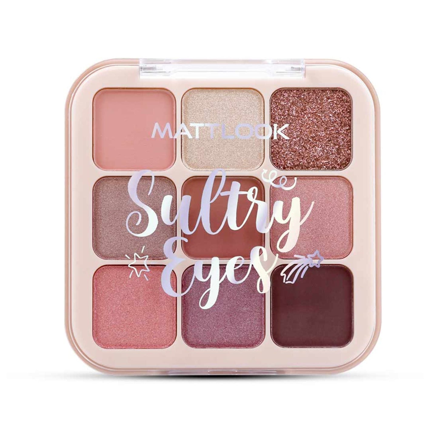 Matt Look Sultry Eyes Highly Pigmented Blendable Long Lasting Eyeshadow Palette - 02 Holiday Wine - Swadesiicart
