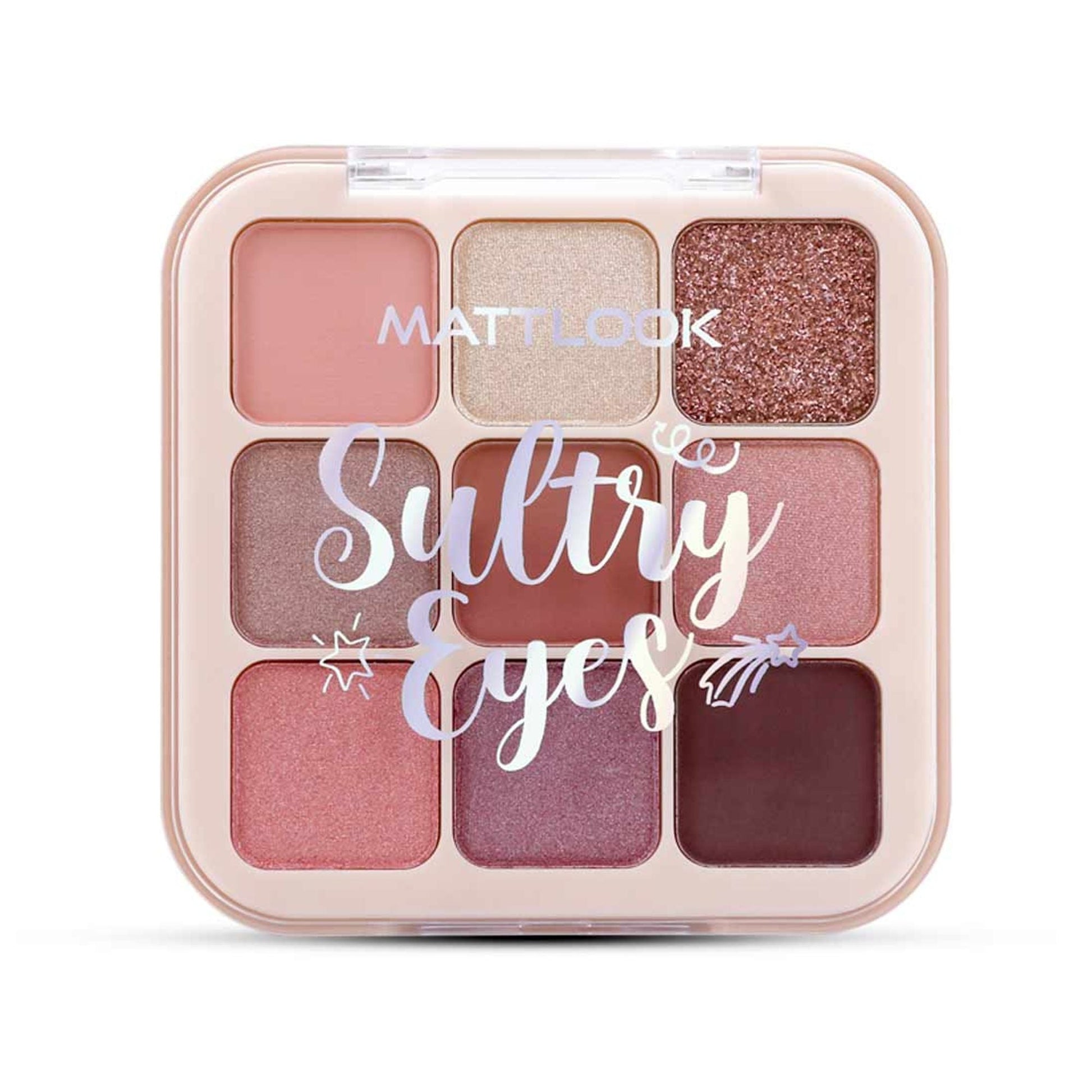 Matt Look Sultry Eyes Highly Pigmented Blendable Long Lasting Eyeshadow Palette - 02 Holiday Wine - Swadesiicart