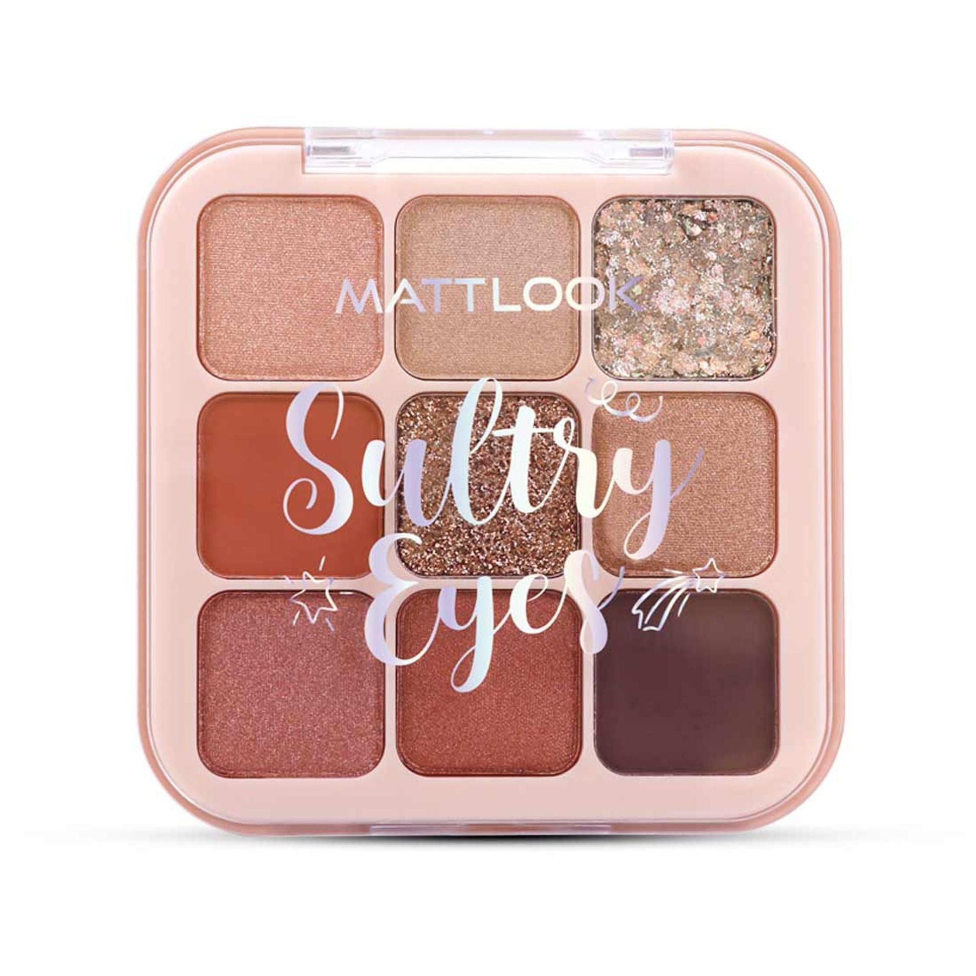 Matt Look Sultry Eyes Highly Pigmented Blendable Long Lasting Eyeshadow Palette - 03 Sundowner - Swadesiicart