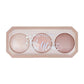 Matt Look Feel The Glow Baked Shimmer Highlighter Trio Palette - 02 Beaming Beauty - Swadesiicart