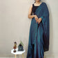 Mitera Blue Ombre Dyed Ready To Wear Saree | Swadesiicart