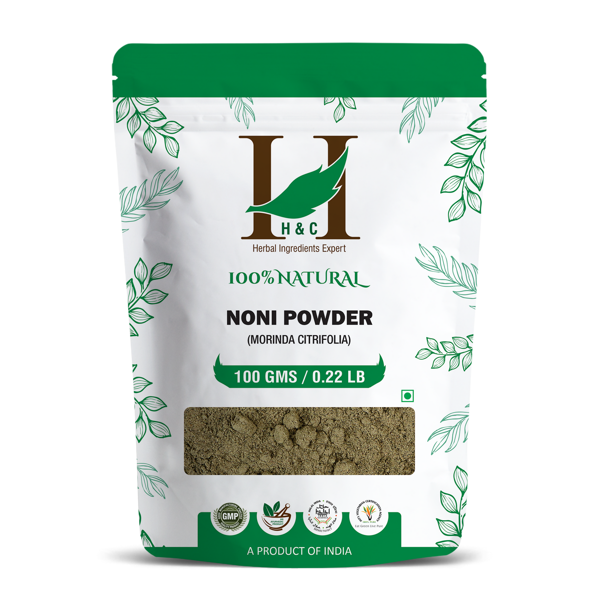 H&C Herbal Noni Powder - Just Jaivik