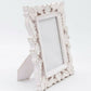 Adan's Homes PF01 Decorative Handcrafted Wooden Photo Frame (White)