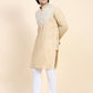 HOUSE OF KARI Ethnic Motifs Yoke Design Mandarin Collar Chikankari Pure Cotton Kurta | Swadesiicart