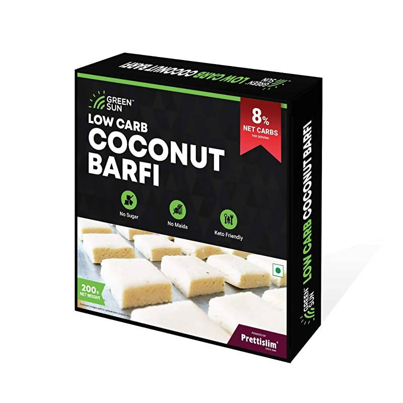 Green Sun Low Carb Coconut Barfi | Swadesiicart