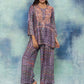 HOUSE OF KARI Floral Embroidered Regular Chikankari Straight Kurta with Palazzos | Swadesiicart