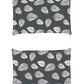 Story@home Arena Grey & White Floral Printed 180 TC Bedsheet & Pillow Covers