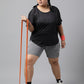 MKH Plus Size Typography Printed Dri-FIT Sports T-Shirt - Swadesiicart