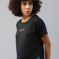 MKH Women Typography Drop-Shoulder Sleeves Dri-FIT Sports T-shirt - Swadesiicart
