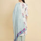 Designer Stylish white Cotton Stitched Suit With Dupatta - Tanisha | Swadesiicart