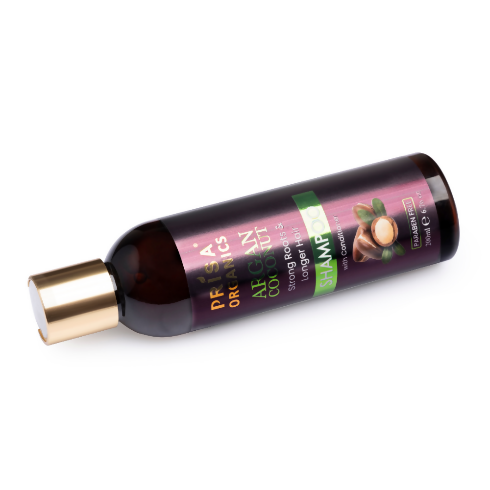 Prisa Organics Argan & Coconut Shampoo - Swadesiicart