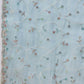 Blue Organza Sequence Embroidered Saree with Unstitched Blouse - Satya